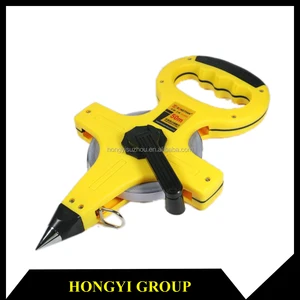 30m 100ft flexible carbon steel tape measure open reel surveyors